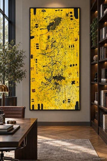 Laura Pinchete - Atón en amarillo, Antiek en Kunst