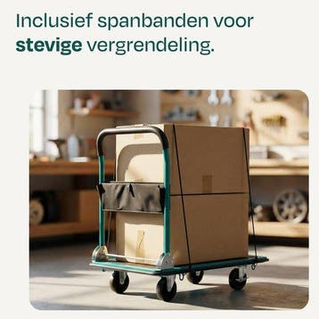 2dekans | VONROC Plateauwagen – inklapbaar – draagvermogen, Doe-het-zelf en Verbouw, Ophalen of Verzenden, Zo goed als nieuw