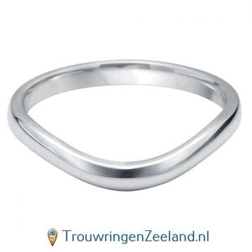 Aanschuifring in 9/18 karaat witgoud of platina 950 in U-..., Verzenden, Nieuw