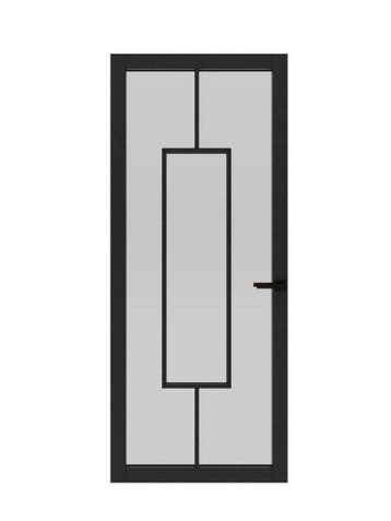 Nieuwe Binnendeuren, industrieel, rookglas, helder glas, Doe-het-zelf en Verbouw, 80 tot 100 cm, 215 cm of meer, Binnendeur, Nieuw