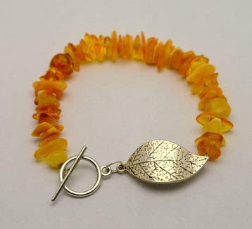 Barnsteen - Handgemaakt Natuurlijk Oranje Baltisch Amber