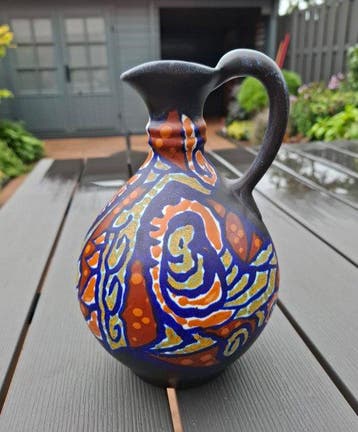 Plateelbakkerij Zuid-Holland - H. Breetvelt - Vaas - 973 -, Antiek en Kunst