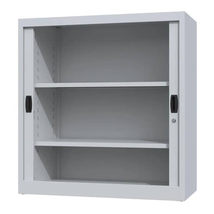 Nieuwe roldeurkast - 135x100x45cm - archiefkast - grijs, Huis en Inrichting, Kasten | Roldeurkasten en Archiefkasten, Met slot