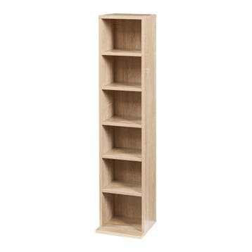 CD DVD kast vakkenkast met 6 planken 90x20x20 cm - verschill, Verzenden, Nieuw