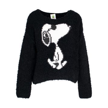 Princess goes Hollywood • zwarte wollen trui Snoopy • 36, Kleding | Dames, Truien en Vesten, Princess goes Hollywood, Verzenden