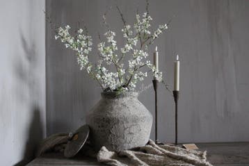 Kunst bloesem tak soft white 80 cm, Ophalen of Verzenden, Nieuw