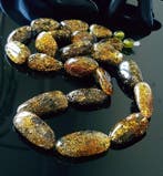 Amber Vintage Zeer Zeldzame Groene Natuurlijke Baltische