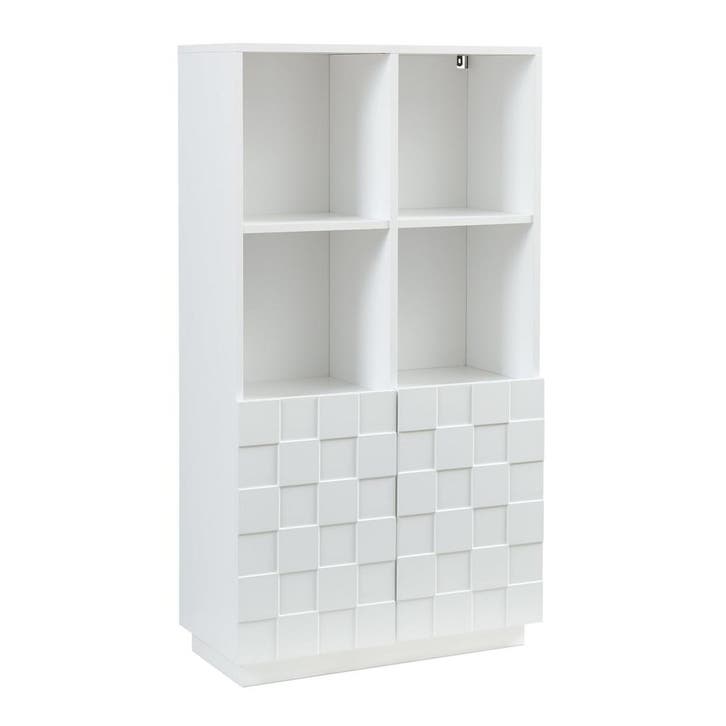 Commode Bopibobro 118x64x30 cm wit [en.casa], Huis en Inrichting, Kasten | Dressoirs, Verzenden