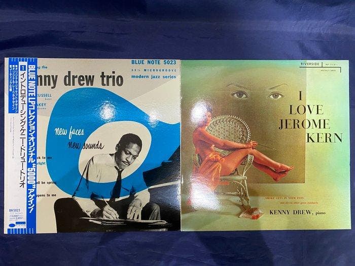 Kenny Drew - ALL MINT! 2 Albums! - Kenny Drew Trio - Blue, Cd's en Dvd's, Vinyl Singles