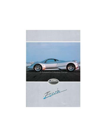 1999 PAGANI ZONDA C12 BROCHURE, Nieuw, Author
