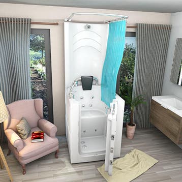 Instap Zitbad Lotus Whirlpool Midden 90X80X100 Met Douche Op, Ophalen of Verzenden, Nieuw