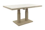 Brooklyn up& down verstelbare tuintafel 140x85 cm. - Latte, Verzenden, Nieuw, Rond, Overige materialen