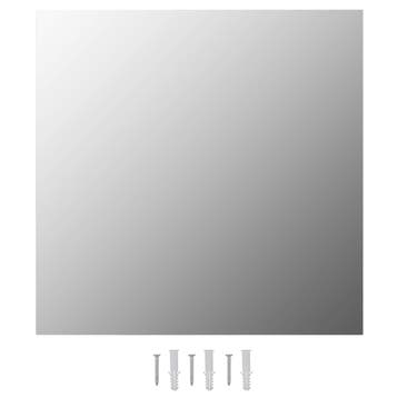 vidaXL Wandspiegels 2 st vierkant 40x40 cm glas, Verzenden, Nieuw