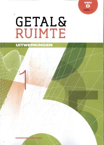 Getal en ruimte 11e ed wiskunde d vwo uitwerki 9789001842536, Boeken, Zo goed als nieuw