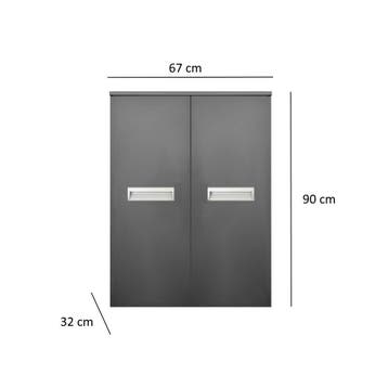 Kolomkast Sanicare Q2/Q3/Q8 2-Deurs Soft-Closing Alu Greep, Huis en Inrichting, Badkamer | Badkamermeubels, Ophalen of Verzenden