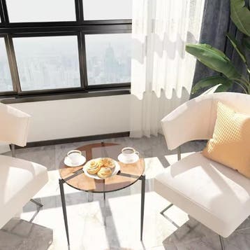 Nieuwe gehard glas bijzettafel rond – 50cm met metalen poten, Huis en Inrichting, Tafels | Salontafels, Verzenden, Nieuw