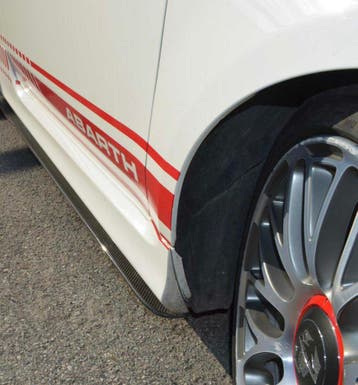 Fiat 500 595 Abarth Carbon side skirt extensions, Verzenden