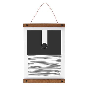 Posterhanger Hout Zwart 50 cm, Nieuw