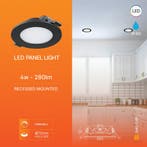 LED Downlight Inbouwspot Dimbaar - Brinton Thin - 4W 280lm, Kunststof, Nieuw, Ophalen of Verzenden, Led