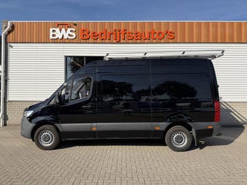 Zakelijke Lease |  Mercedes-Benz Sprinter 315 1.9 CDI L2H2 R, Stof, Gebruikt, Euro 6, Zwart