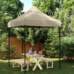 vidaXL Partytent Taupe 200 x 200 x 306 cm Oxford Stof, Tuin en Terras, Partytenten, Verzenden, Nieuw, Partytent