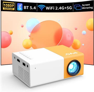 Full HD WiFi Beamer Oranje | HDMI/USB | 34% Korting, PVO, LED, Ophalen of Verzenden, Zo goed als nieuw