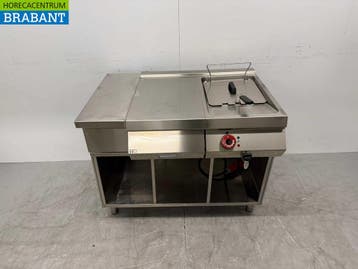 RVS Ilsa Friteuse 7 liter met werkruimte 105 cm 400V Horeca, Ophalen of Verzenden, Gebruikt