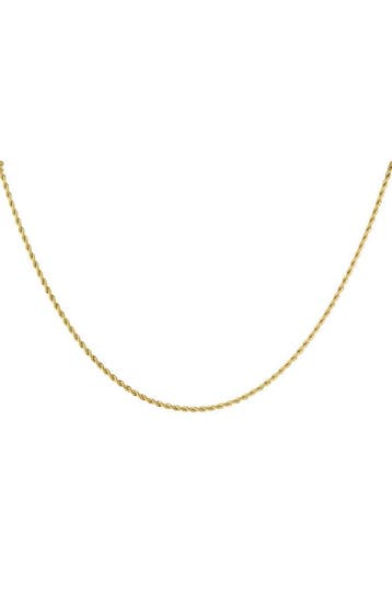 Goudlief Unisex ketting gedraaid kort - goud kleur-2.0mm, Verzenden, Nieuw, Zilver, Overige materialen