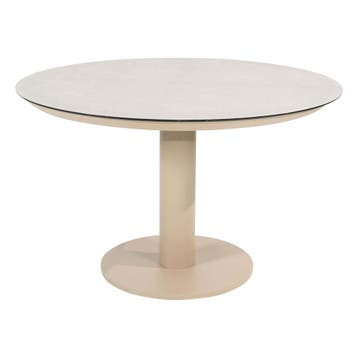 Taste 4SO Sarah eettafel latte met printed keramiek top 120, Tuin en Terras, Nieuw