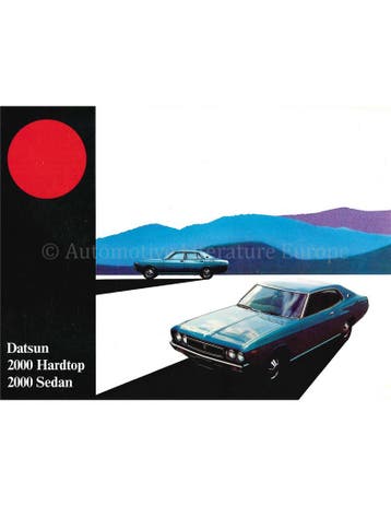 1972 DATSUN 2000 (CEDRIC) BROCHURE NEDERLANDS, Nieuw, Nissan, Author