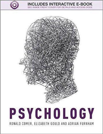 Psychology 9781119941262 Ronald Comer, Boeken, Verzenden, Gelezen, Ronald Comer
