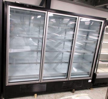 Wandvriezer met 3 trekdeuren B245xD73xH215cm, Witgoed en Apparatuur, Vriezers en Diepvrieskisten, Gebruikt