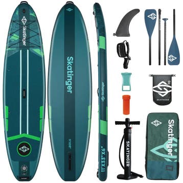 Skatinger Ice Age Green 11x33x6 (Allround) SUP Board, Ophalen of Verzenden, Nieuw