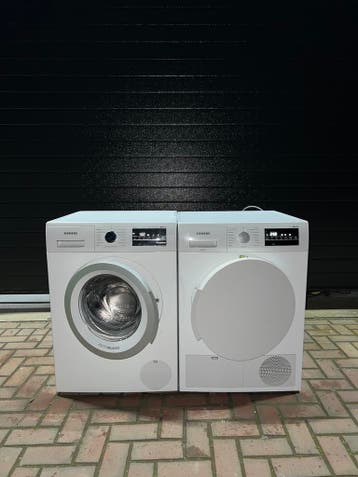 TOPDEAL SIEMENS 8KG WASMACHINE SIEMENS 8KG WARMTEPOMPDROGER, Witgoed en Apparatuur, Wasmachines, Energieklasse A of zuiniger, 1200 tot 1600 toeren