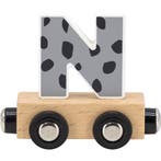 Houten letter N – grijs met magneetkoppeling (lettertrein), Ophalen of Verzenden, Nieuw