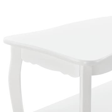 Salontafel Rome met 1 plank MDF en grenen 87,5x40x42 cm wit, Verzenden, Nieuw