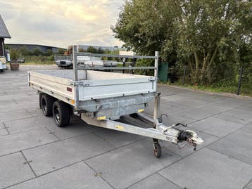 Saris Kipper 304 x 175 cm 2700 kg elektrisch bediend 3-zijde, Auto diversen, Aanhangers en Bagagewagens, Ophalen, Gebruikt
