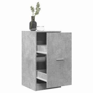 vidaXL Apothekerskast 40x41x77,5 cm bewerkt hout betongrijs, Huis en Inrichting, Verzenden, Nieuw