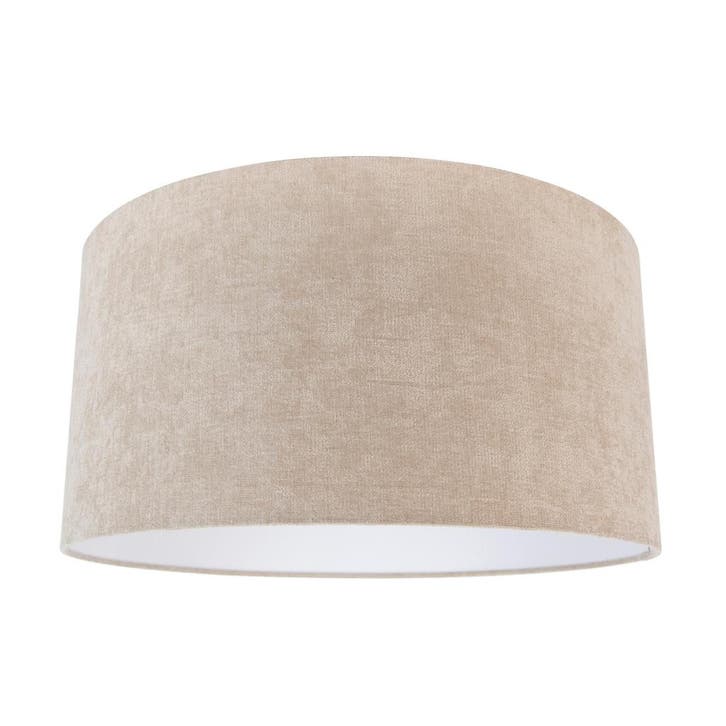 Stoffen lampenkap lichtbruin rond 50/50/25, Huis en Inrichting, Lampen | Lampenkappen, Bruin, Nieuw, Rond, Verzenden