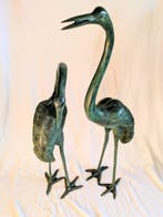 Sculptuuur voor buiten, Pair of herons both made as a