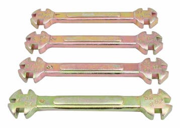 Motorfiets Spaaksleutel Set - 4 Delig - Spaak Sleutels - AST, Auto diversen, Autogereedschap, Ophalen of Verzenden, Nieuw