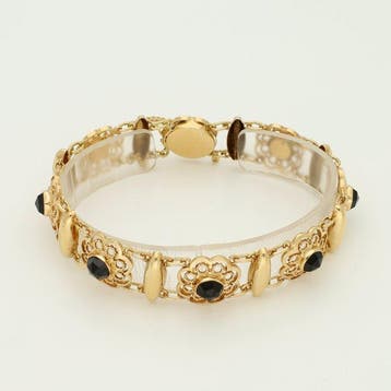 Armband - 14 karaat Geel goud - Granaat, Nieuw