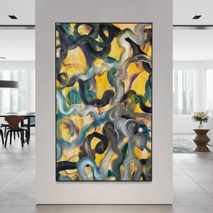 Timo Wedell - Quality Time - XXL - Abstract, Antiek en Kunst, Kunst | Schilderijen | Modern