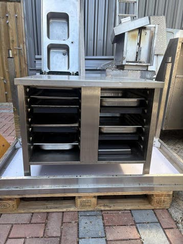 RVS Onderstel Rational oven met Bakken 85 x 73 x 71cm (B x D, Ophalen of Verzenden, Gebruikt