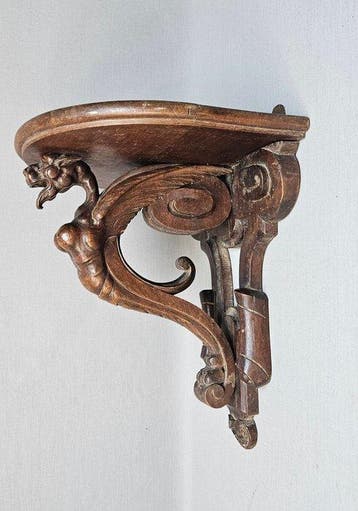 Wanddecoratie - Frankrijk - houten wandconsole