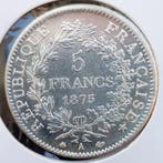 Frankrijk. Ve République. 5 Francs 1875-A, Paris (Zonder