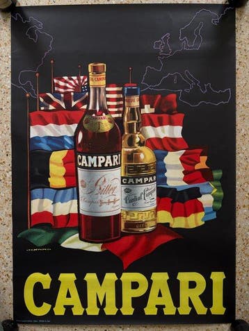 Nino Nanni - Poster Pubblicitario - BITTER CAMPARI