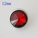 Drukker Crystal Metal stone red- 12 mm click (Sieraden), Ophalen of Verzenden, Nieuw, Overige typen