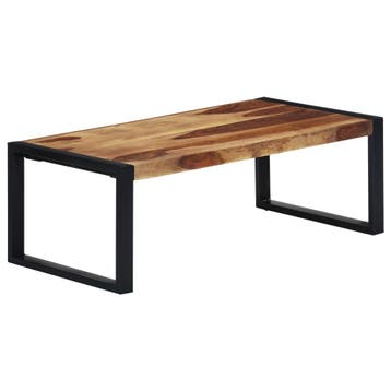 vidaXL Salontafel 110x60x40 cm massief acaciahout, 100 tot 150 cm, Verzenden, Nieuw, 50 tot 100 cm