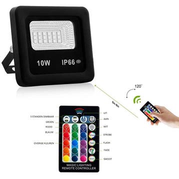 LED Bouwlamp RGB - 10 Watt - Utra Dun, Ophalen of Verzenden, Nieuw, Minder dan 50 watt, Lamp met armatuur